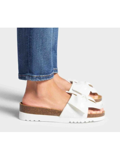 SCHOLL - SANDALI BOWY 2.0 IN BELLE BIANCO/NERO