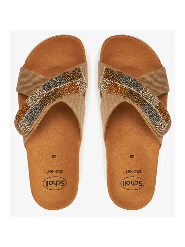 SCHOLL SANDALI LA SERENA CON STRAPPO - BEIGE...