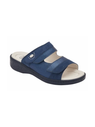 SCHOLL SANDALI MARINELLA 2 STRAPPI - SIMILPELLE BLU