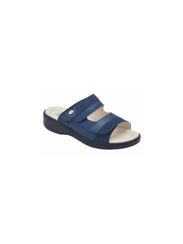 SCHOLL SANDALI MARINELLA 2 STRAPPI - SIMILPELLE BLU