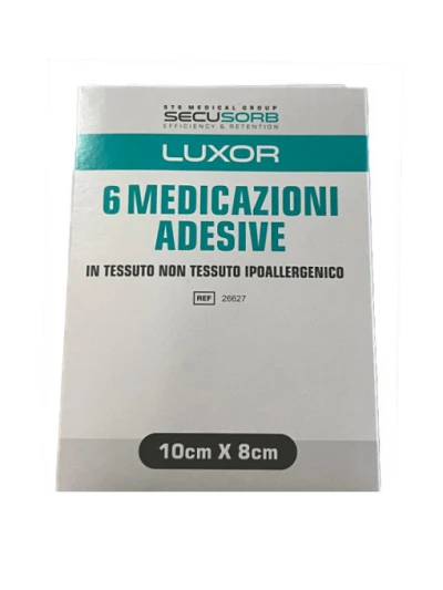 LUXOR - MEDICAZIONE ADESIVA IN TNT 10X8CM 6PZ.