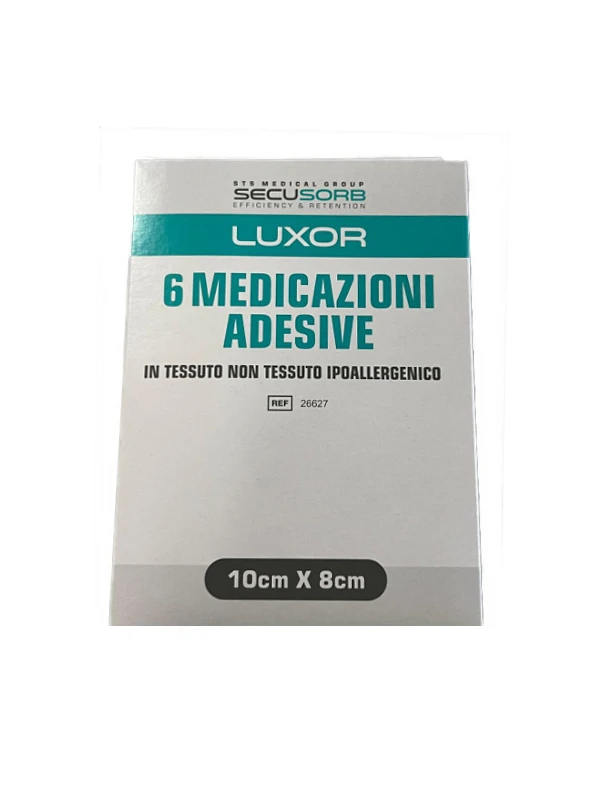 LUXOR - MEDICAZIONE ADESIVA IN TNT 10X8CM 6PZ.