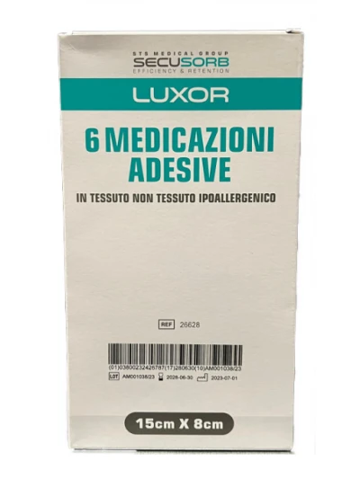 LUXOR - MEDICAZIONE ADESIVA IN TNT 15X8CM 6PZ.