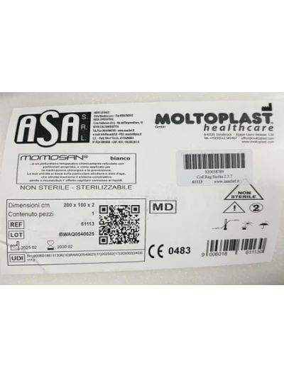 MOMOSAN BIANCO NON STERILE - 200X100X2CM - 1PZ 6113