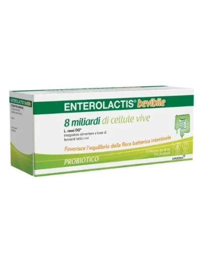 ENTEROLACTIS BEVIBILE 12 FLACONCINI - PROBIOTICO NATURALE