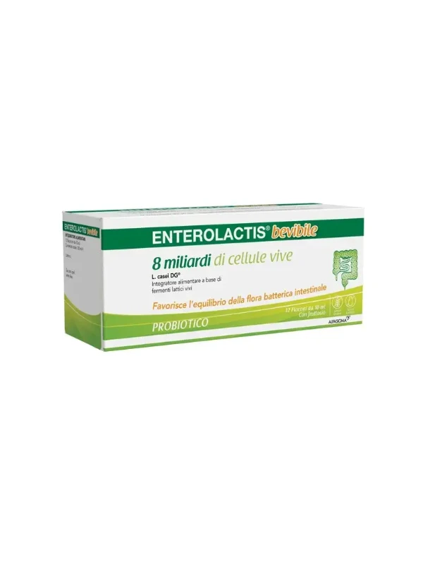 ENTEROLACTIS BEVIBILE 12 FLACONCINI - PROBIOTICO NATURALE