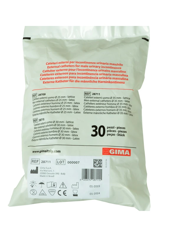 CATETERE ESTERNO UOMO IN LATTICE - DIAMETRO...