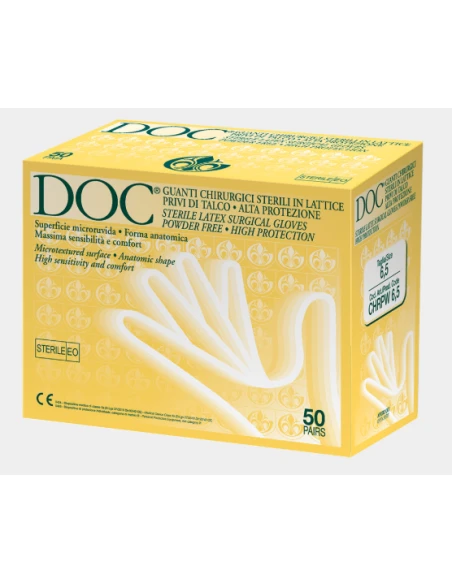 GUANTI CHIRURGICI STERILI IN LATTICE - 1 PAIO