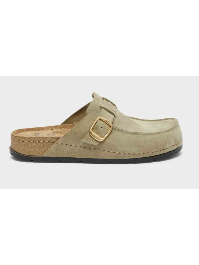 SCHOLL BORA MOCCASIN SCAMOSCIATI VERDE OLIVA 2