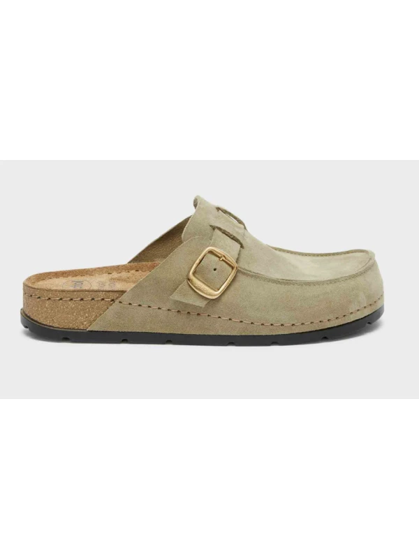 SCHOLL BORA MOCCASIN SCAMOSCIATI VERDE OLIVA
