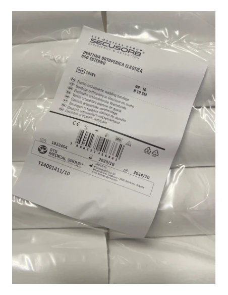 EURELAST BENDA OVATTA DI GERMANIA ORTOPEDICA 10CM - 10PZ