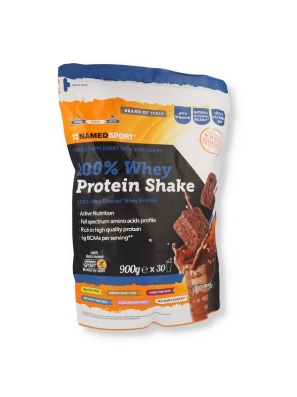 NAMED SPORT - 100% WHEY PROTEIN SHAKE CHOCO BROWNIE