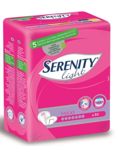 ASSORBENTI SERENITY LIGHT LADY ASSORBENZA MAXI - 30PZ
