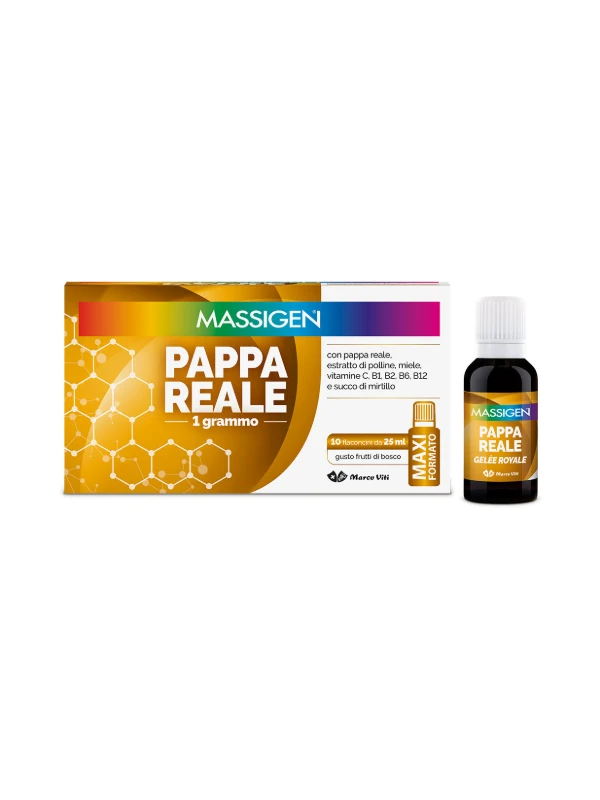 MASSIGEN PAPPA REALE 10 FLACONCINI DA 25ML