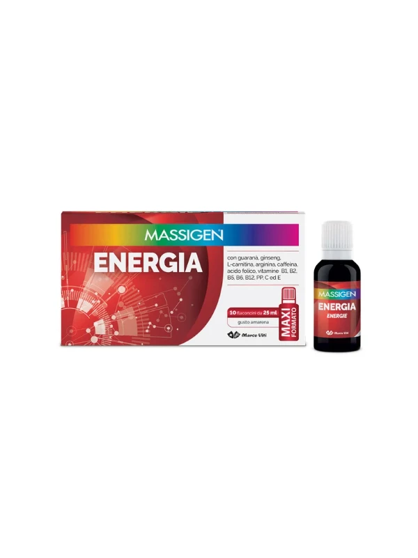 MASSIGEN ENERGIA 10 FLACONCINI DA 25ML