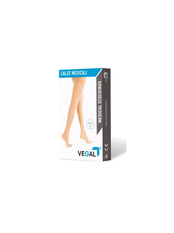 VEGAL CALZA CON COSCIA BEIGE TAGLIA XXL - 1 PAIO