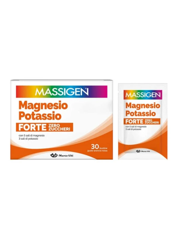 MASSIGEN MAGNESIO E POTASSIO FORTE SENZA ZUCCHERO - 30PZ