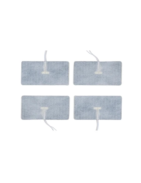 ELETTRODI RETTANGOLARI PREGELLATI MONOUSO CON CAVO 4PZ