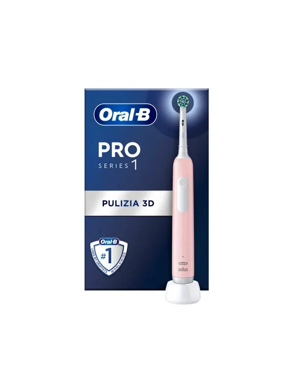 ORALB PRO 1 SPAZZOLINO ELETTRICO ROSA + TESTINA RICAMBIO