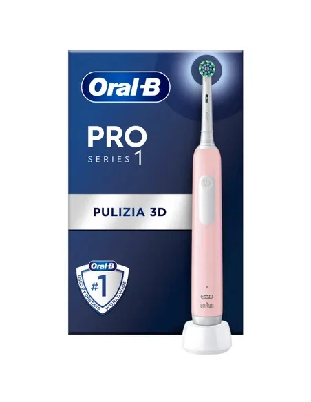 ORALB PRO 1 SPAZZOLINO ELETTRICO ROSA + TESTINA RICAMBIO