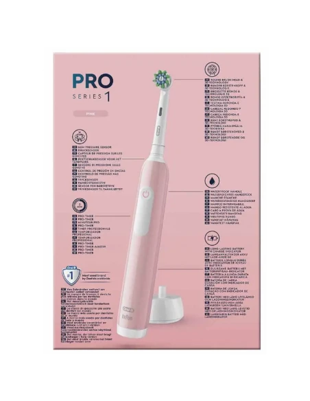 ORALB PRO 1 SPAZZOLINO ELETTRICO ROSA + TESTINA RICAMBIO