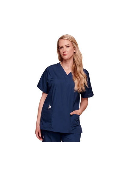 CASACCA DONNA CON SCOLLO A V - COLORE BLU TAGLIA S