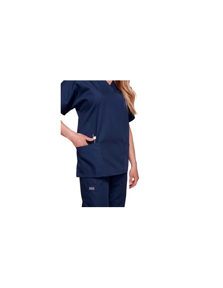 CASACCA DONNA CON SCOLLO A V - COLORE BLU TAGLIA S