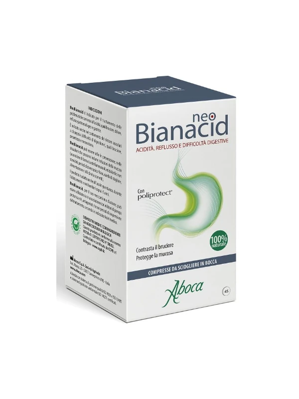NEOBIANACID 45 COMPRESSE MASTICABILI PER BRUCIORE STOMACO