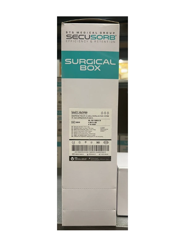 COMPRESSE DI GARZA IN COTONE STERILI 5X5 - 250PZ.