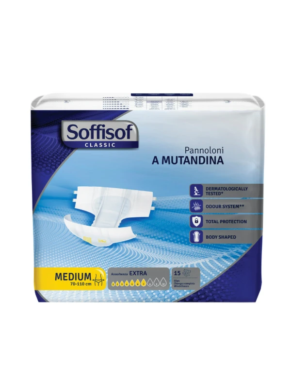 SOFFISOF CLASSIC PANNOLONI A MUTANDINA - EXTRA TAGLIA M