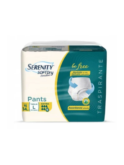 SERENITY PANTS SOFTDRY SENSITIVE - EX TAGLIA L 14PZ.