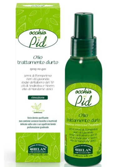 OLIO TRATTAMENTO D'URTO PER PIDOCCHI HELAN - OCCHIO AL PID
