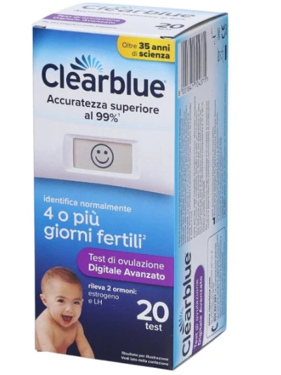 CLEARBLUE TEST OVULAZIONE DIGITALE AVANZATO - 20 TEST