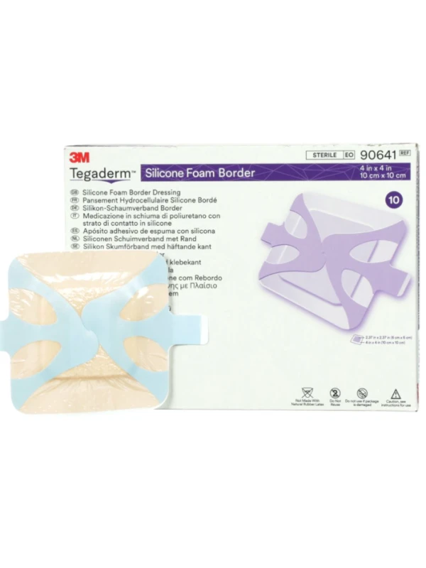 TEGADERM SILICONE FOAM BORDER 10X10 - 10PZ...