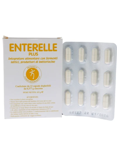 ENTERELLE PLUS INTEGRATORE FERMENTI LATTICI - 12 CAPSULE