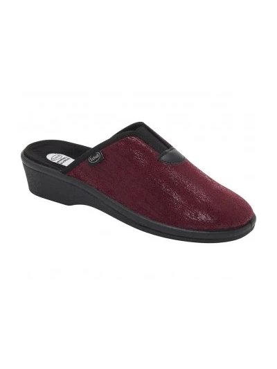 SCHOLL PANTOFOLE ELSA STRAP BORDEAUX