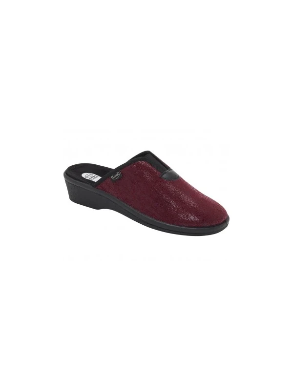 SCHOLL PANTOFOLE ELSA STRAP BORDEAUX
