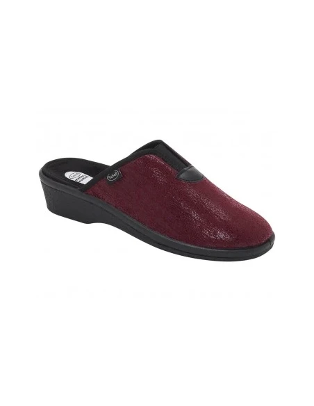 SCHOLL PANTOFOLE ELSA STRAP BORDEAUX