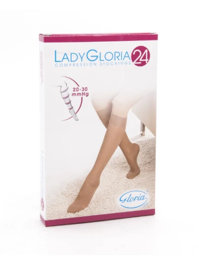 LADYGLORIA 24 AUTOREGGENTE PUNTA APERTA NERO - TAGLIA 3