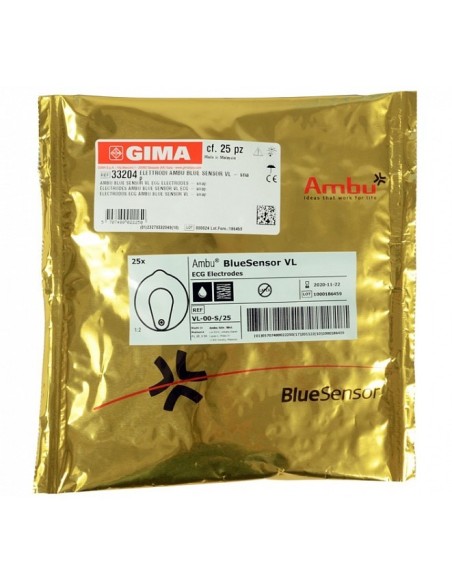 BLUE SENSOR ELETTRODI ECG 72X68 - 25PZ.