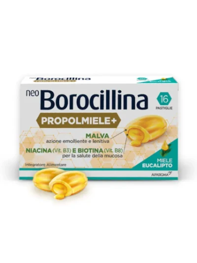NEOBOROCILLINA PROPOLI,MIELE,EUCALIPTO - 16 PASTIGLIE GOLA