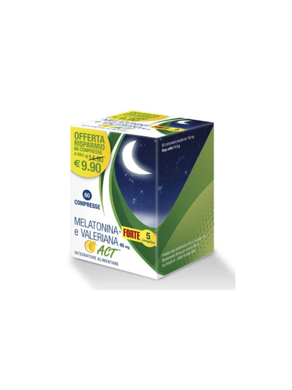 MELATONINA ACT INTEGRATORE VALERIANA - 60...