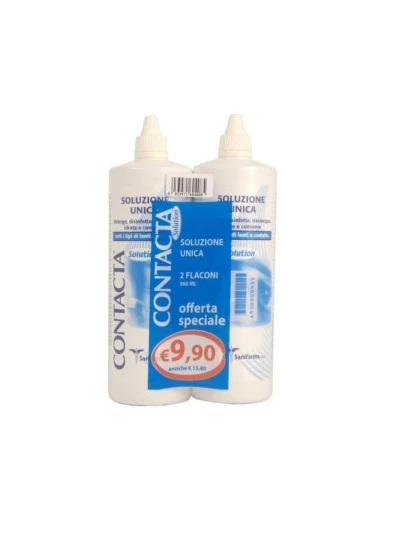 CONTACTA SOLUZIONE PER LENTI A CONTATTO - 2 FLACONI DA 360ML