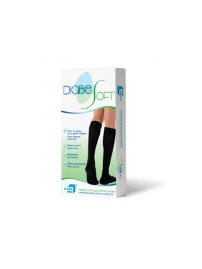 DIABESOFT CALZINO NERO - TAGLIA L