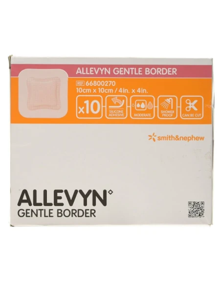 ALLEVYN GENTLE BORDER MEDICAZIONE SCHIUMA POLIURETANO 10X10CM -  10PZ