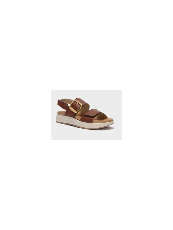 SCHOLL SANDALI SCILLA IN SIMILPELLE MARRONE CON...