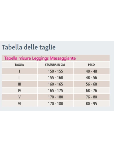 MEDI SWING LEGGINGS MASSAGGIANTI NERI COD.8250 2