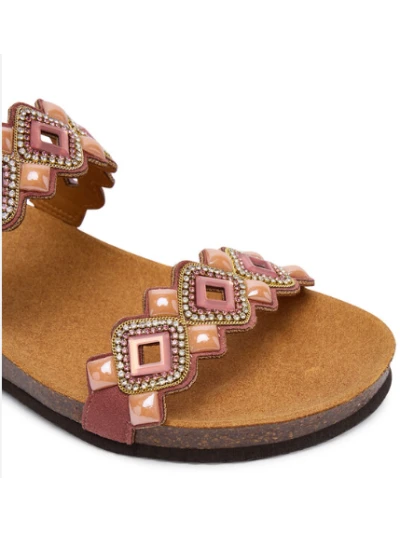 SCHOLL SANDALI CON ZEPPA TULUM 2 STRAPS ROSA 2