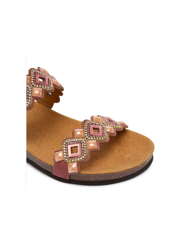 SCHOLL SANDALI CON ZEPPA TULUM 2 STRAPS ROSA