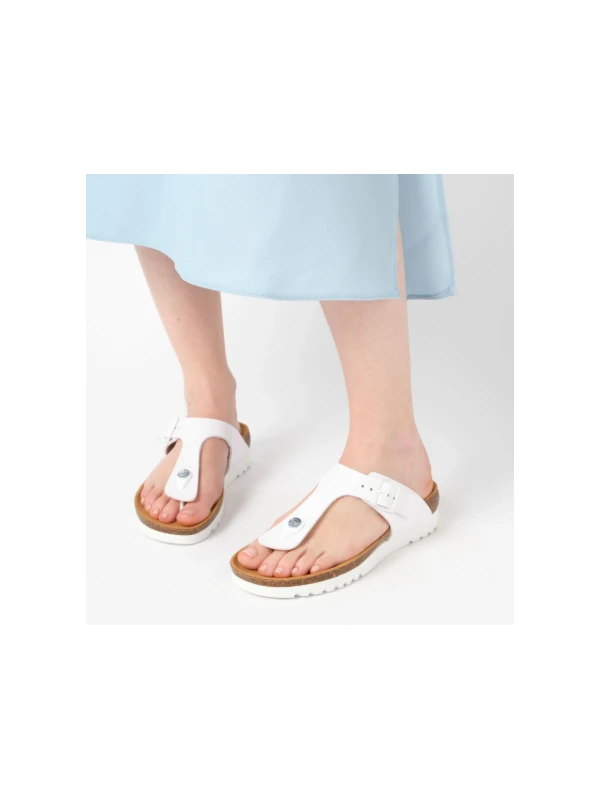 SCHOLL SANDALI BOA VISTA IN SIMILPELLE BIANCO